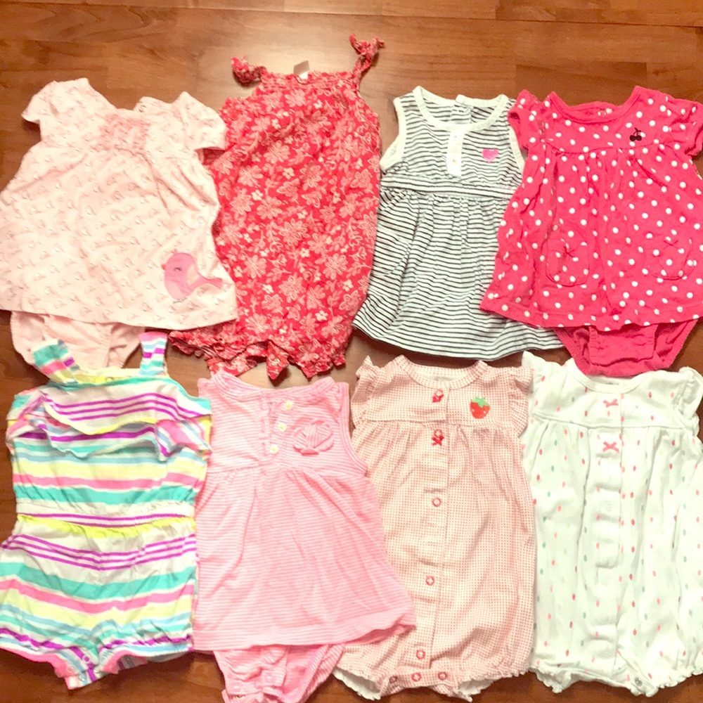 Girls 6 month one pieces lot